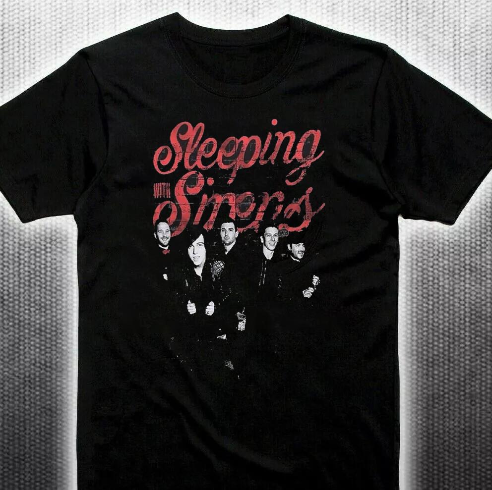 HOT Sleeping With Sirens Black Cotton Shirt S5XL Xmas AD797 Unisex T-Shirt L