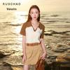 Sancai Plus Size Polo Collar Short Sleeve T-shirt