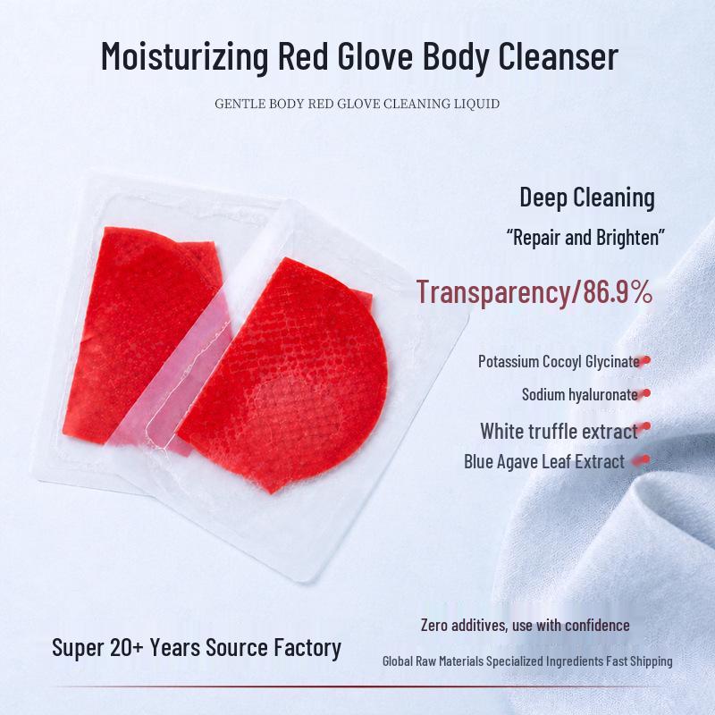 Silky Moisturizing Body Foam Mask with Scrubbing Mitt & Back Scrubber