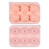 3D Rose Ice Molds 2.5 Inch, Large Ice Cube Trays, Make 4 Giant Cute Flower Shape Ice, Silicone Rubber Fun Big Ice Ball Maker