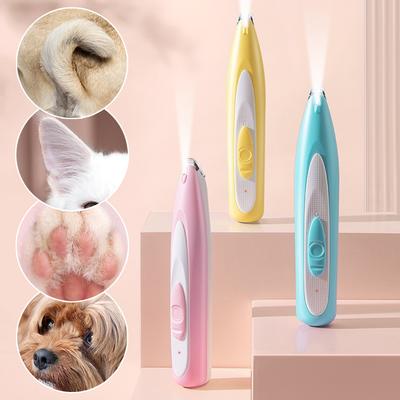 Pet Electric Push Clippers with Led Lights Foot Hair Trimmer Professional Care Supplies Dog Cat Claw Pedicure Artifact Rechargeable Shaver