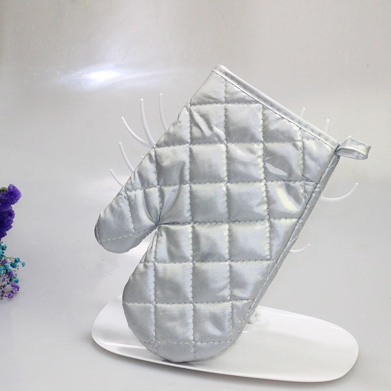 

1 шт. Удобные термостойкие микроволновые варежки для готовки с серебряным покрытием, износостойкие, для пикника, изоляционные варежки