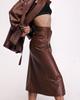 Leather Skirt Red Exp. 4188 36 Brown