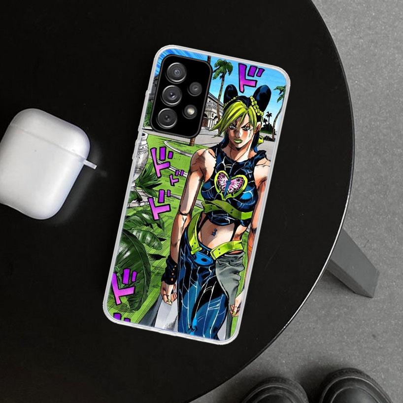JoJo's Bizarre Adventure Jolyne Cujoh Phone Case Cover for Samsung Galaxy A12 A22 A32 A52 A72 A02S A51 A50S A31 A20S A10S Note 2