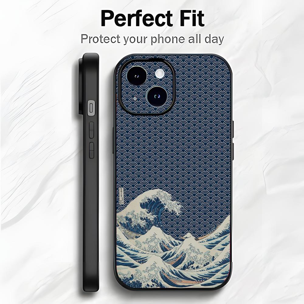 Fashion Japan The Great Wave Of Kanagawa Phone Case Phone Case Soft Packaging Lightweight For iPhone17 16 15 14 13ProMax