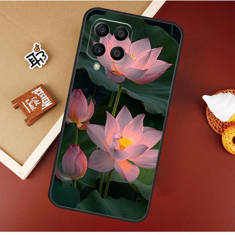 Flower Lotus Case For Samsung Galaxy M13 M53 M51 M31 M11 M14 M34 M54 M12 M32 M52 M16 M36 M56 M15 M35 M55