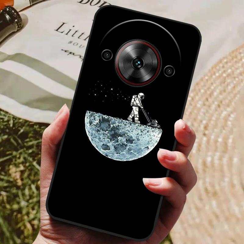 Per ZTE Blade A75 5G Custodia Cool Stampata Silicone TPU Morbida Cover per ZTE Blade A75 5G Custodie Nere Protettive Guscio Telefono A 75 5G