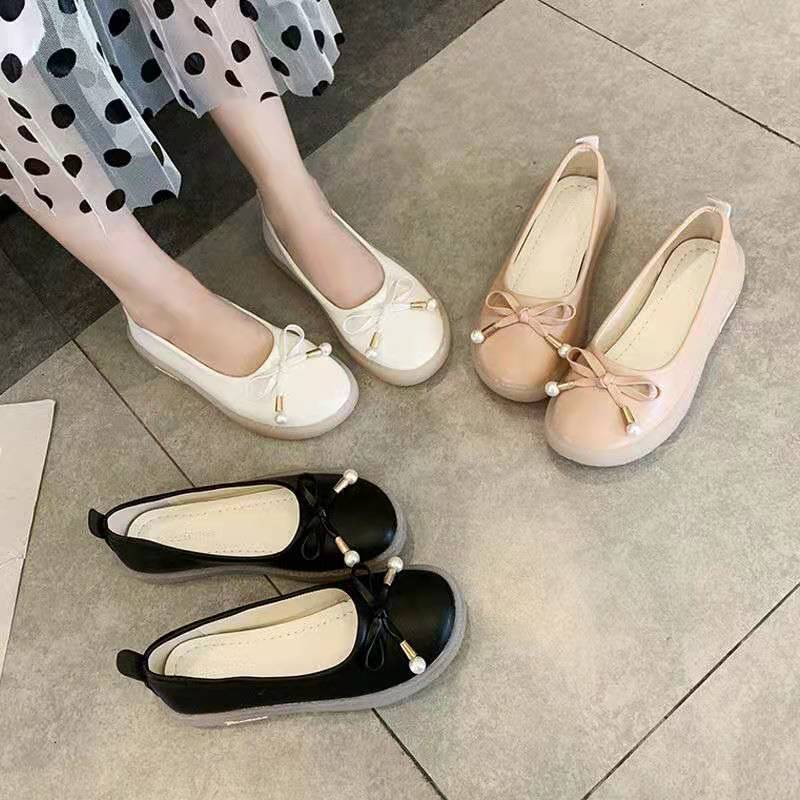 Mode Rundspitze Mit Schleife Damen Flache Slipper Schuhe Beliebt Elegant und Modisch Schnelle Lieferung Bequeme Schlupfschuhe Damen Schuhwerk