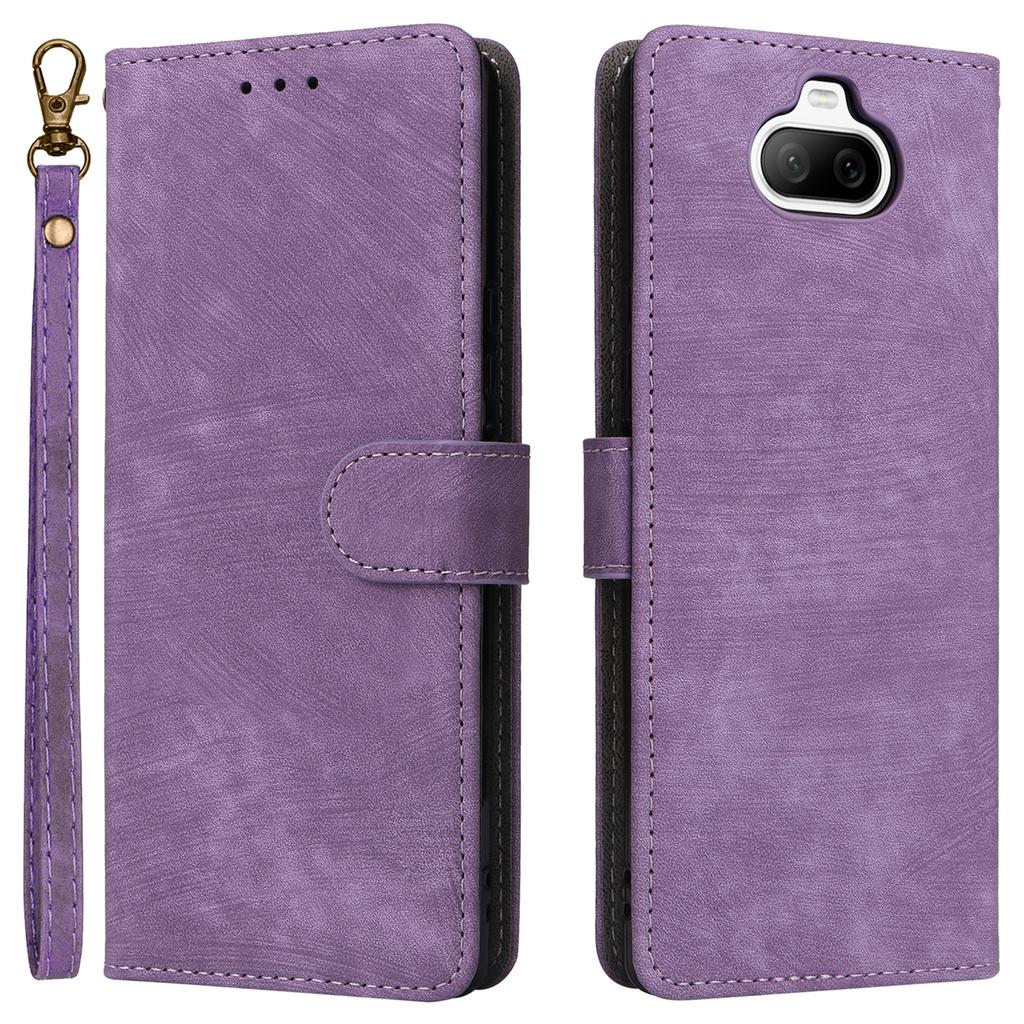 For Sony Xperia 8 Case RFID Blocking PU Leather Phone Cover with Wallet