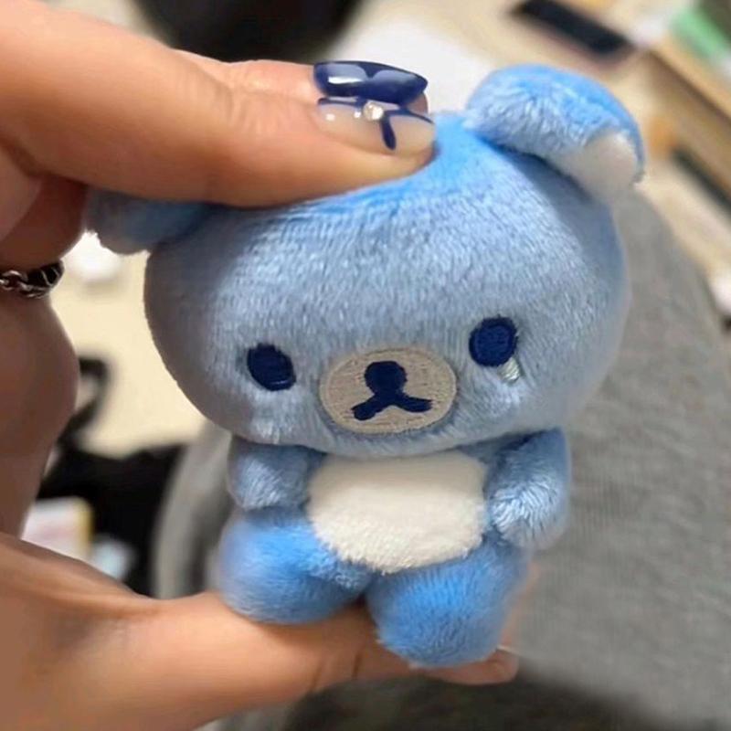 

1 шт. Каваи Мультяшный Медведь Кукла Мягкая Парная Декорация Рилаккума Плюшевый Подвеска для Рюкзака Игрушки для Девочек Рождественский Подарок