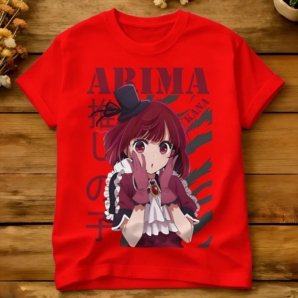 Arima Kana Tshirt Beach Oshinokos Cotton Tshirts For Unisex Custom Logo Tee Shirt Shortsleeve Vintage Tops