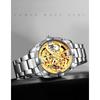 Mechanical Men's Watch Stainless Steel Automatic Skeleton Watch Waterproof Watches for Men Gifts