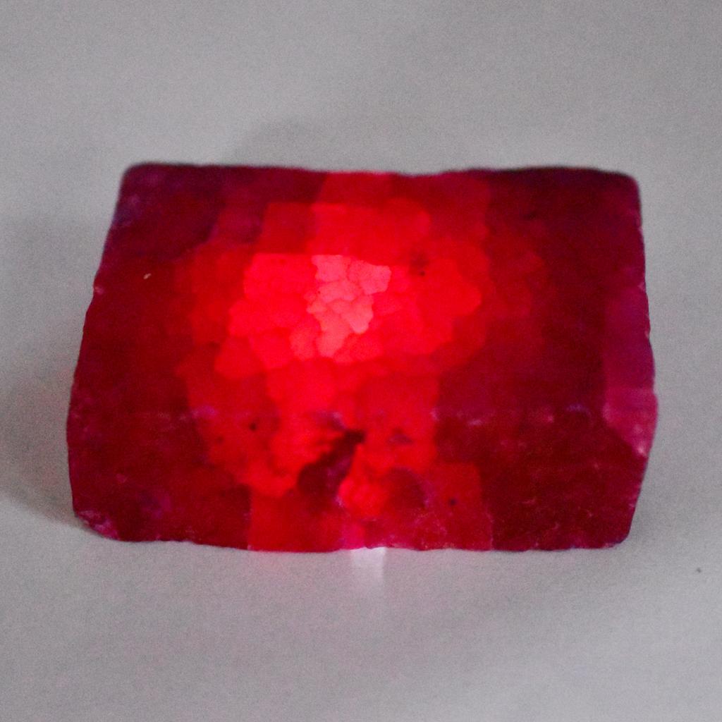 Natural Red Ruby Loose Gemstone 400.76 ct Uncut Rough for Lapidary and Gem Collections