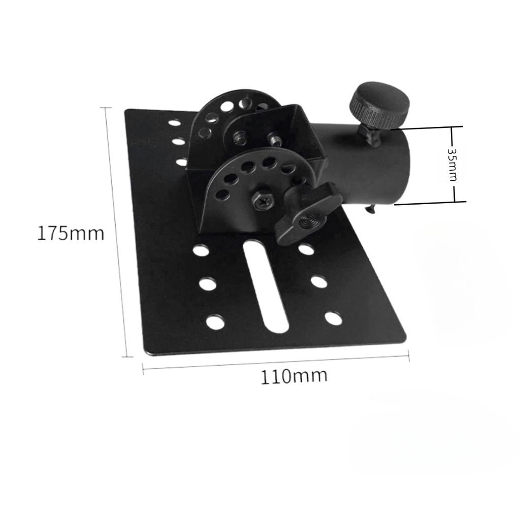 Miwayer 35mm Rotatable Metal DJ Speaker Stand Adapter Top Cap /90° Angle Adjustable  Tripod Pole Mount Adapter for Stage/Event
