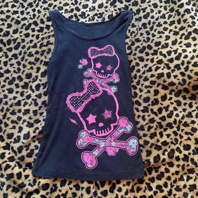 2000s Y2k Harajuku New Model Ribbed Tank Streetwear Trendy Personality Clothes Year Round Clothing Unisex Comfortable Short Soft