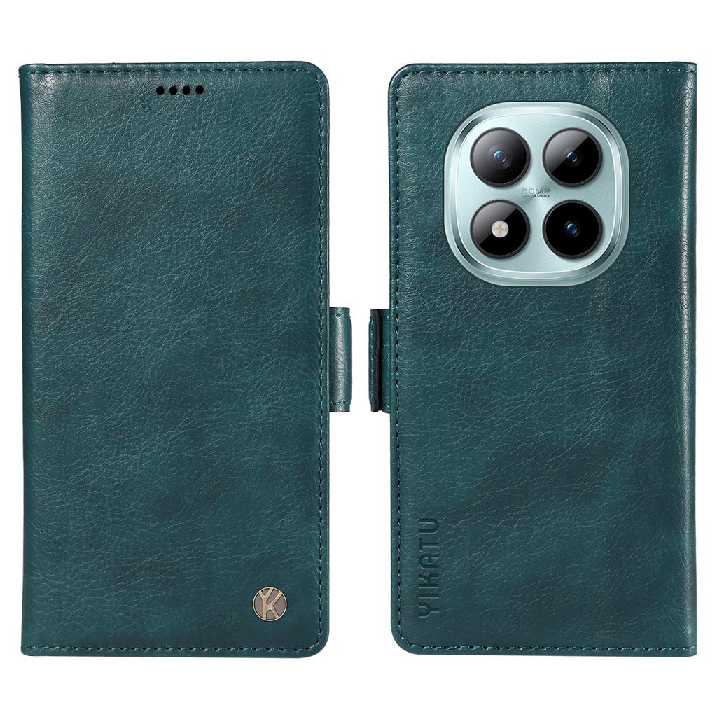 Pro Xiaomi Poco M8 Pro 5G/Redmi Note 15 Pro+ 5G (Globální) Pouzdro YIKATU YK-007 Peněženka z PU kůže s texturou liči Kryt na telefon