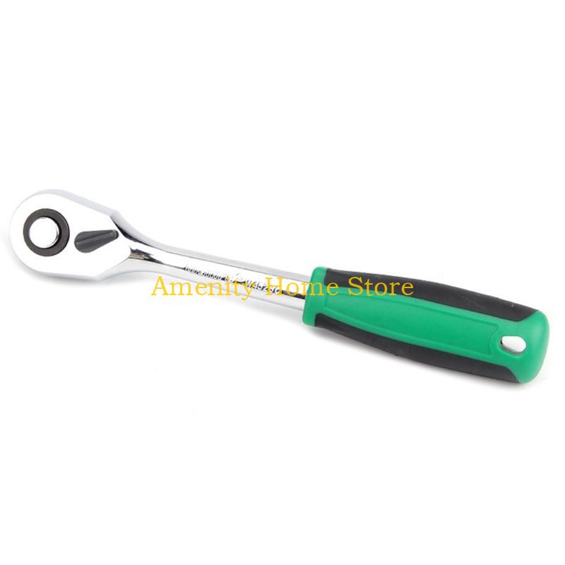 F26C Mini Ratchet Wrench Screwdriver 72 Teeth Socket Batch Head Quick Ratchet Spanner