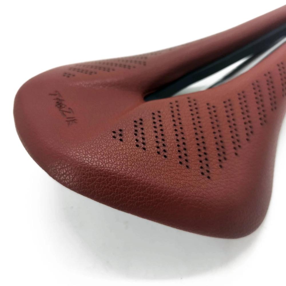 New Bicycle Seat MTB Road Bike Saddles PU Retro Brown Ultralight Breathable Comfortable Seat Cushion Bike Racing Saddle Parts