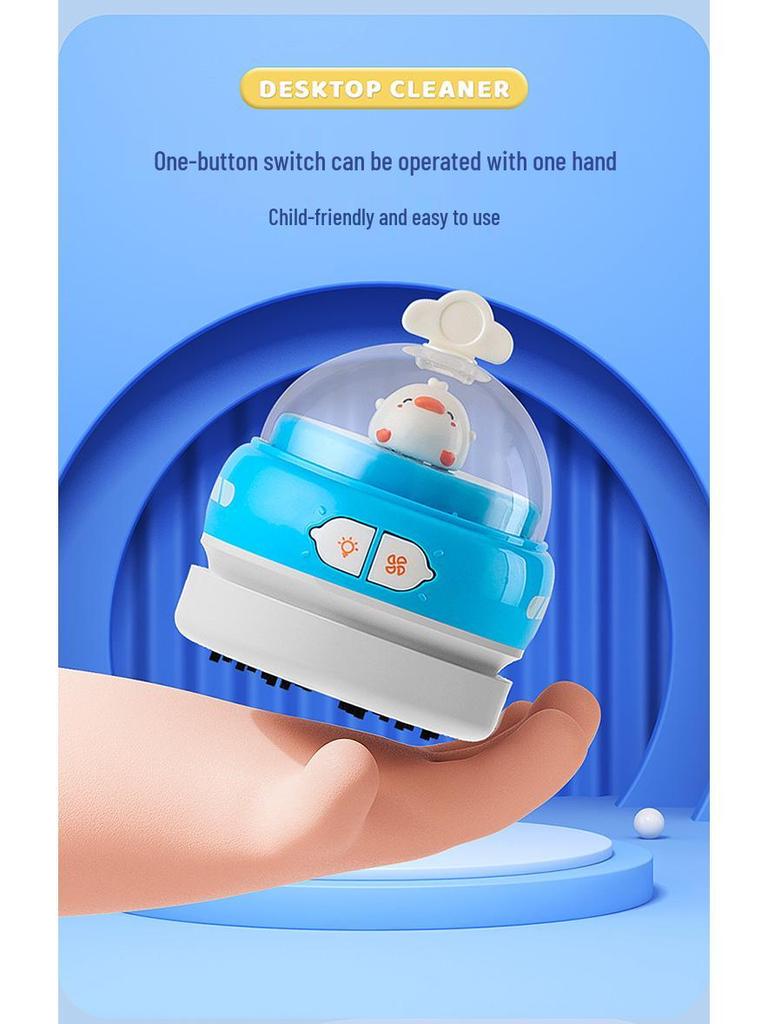 Wireless Desktop Vacuum Cleaner & Night Light for Crumbs - Ideal for Children and Students