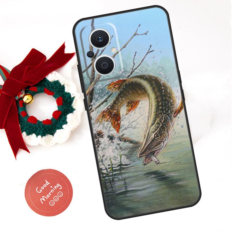 Art Fishing Lure Funda For OPPO Reno 8 Lite 10 11 12 13 14 Pro 11F 12F 13F 14F OPPO Find X8 X5 X6 X9 Pro Case