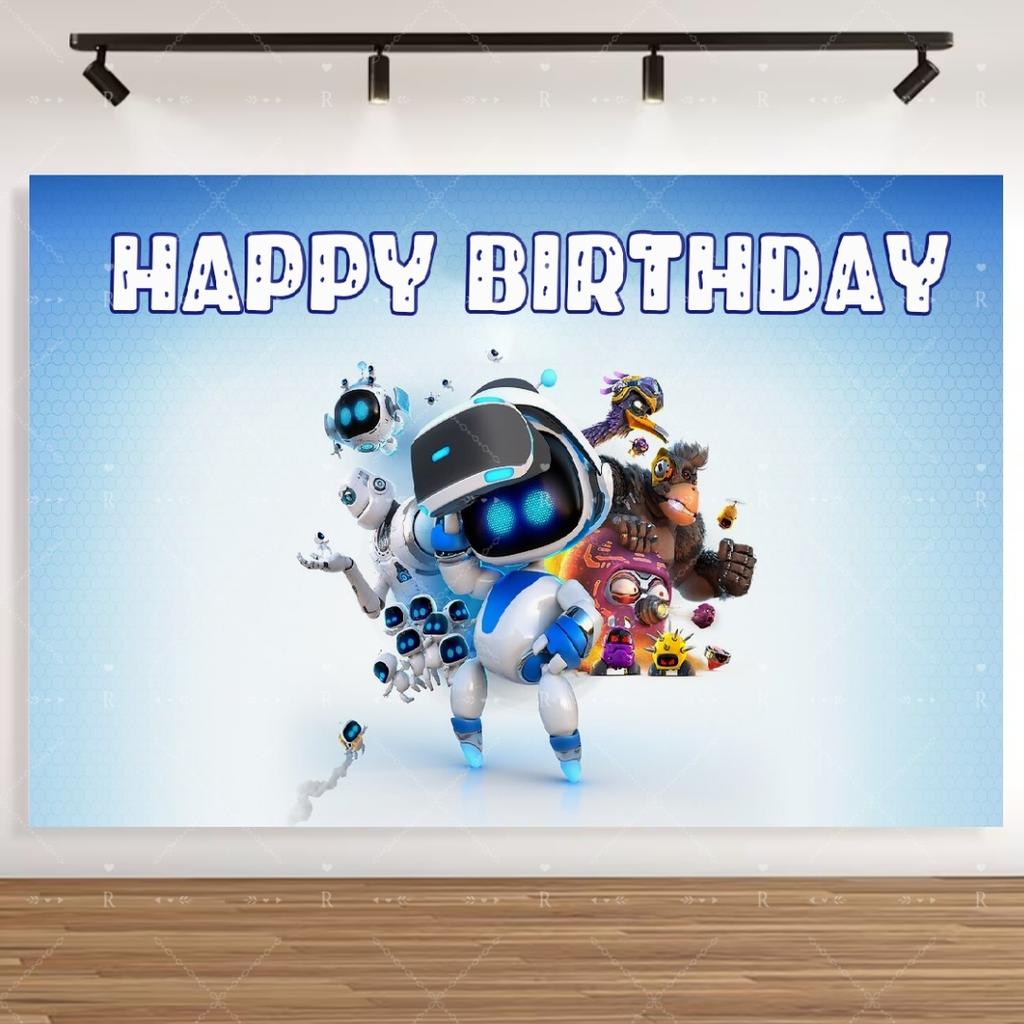 Cartoon ROBOTS Child Birthday Party Decoration Supplies Cup Plate Balloon Tablecloth Banner Photography Background Prop Kid Gift
