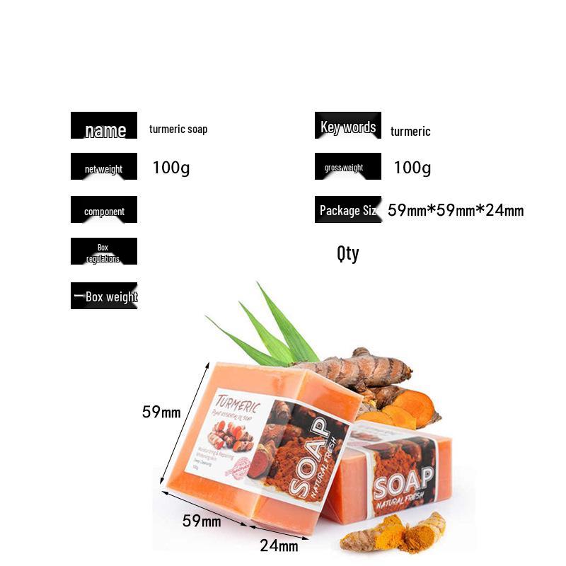 TK Style European & American Turmeric, Lemon, Kojic Acid, Ginger Handmade Cold Process Bath & Face Soap