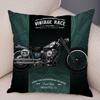Colorful Motorcycle Cushion Cover Decor Vintage Style Bike Race  Pillowcase Soft Plush Pillow Case for Sofa Home Car 45x45cm