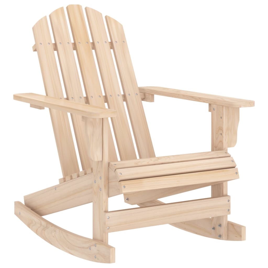 Vidaxl Garden Adirondack Rocking Chair, Solid Fir Wood