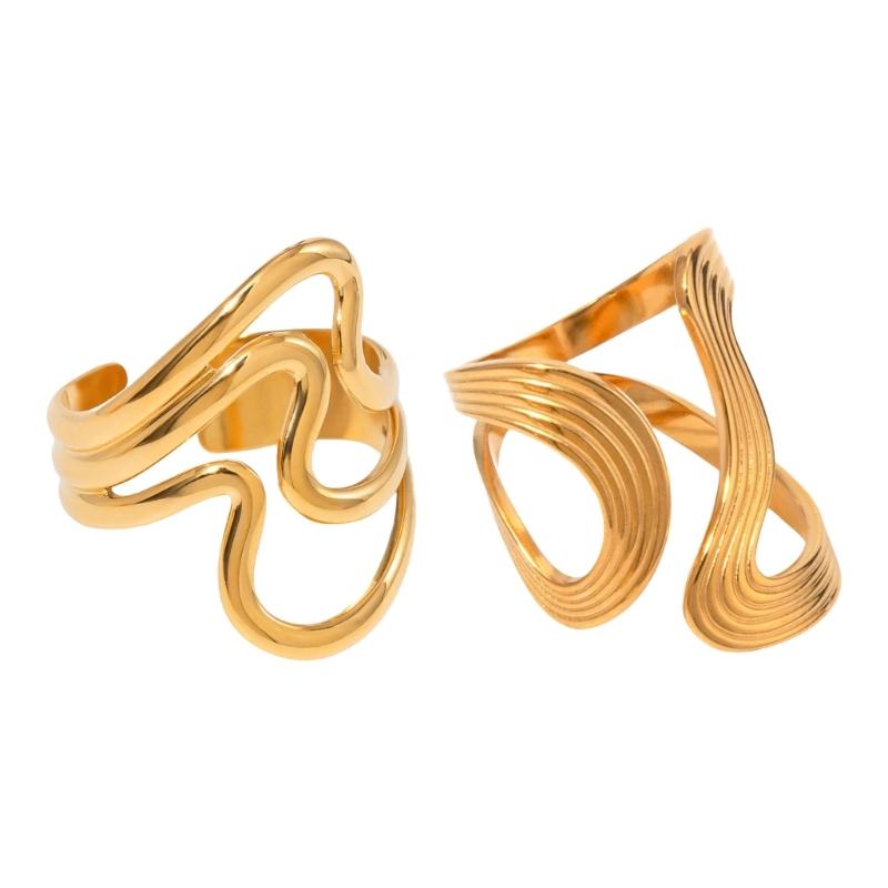 Gothics Styles Patchwork Shaped Rings Fashion Accessory for Men and Women Unique Designs Jewelry Party Supplies Gifts