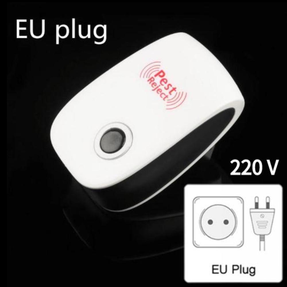 

Мебельные принадлежности Электронный отпугиватель вредителей Reject Control Уничтожитель мышей, грызунов, тараканов, насекомых Ультразвуковой отпугиватель EU Plug белый