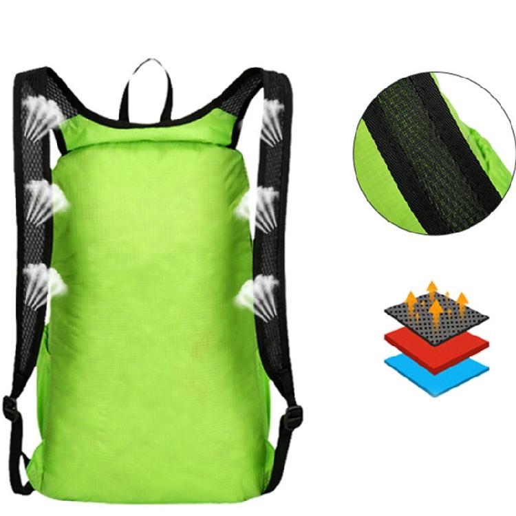 Faltbarer Rucksack für Damen Herren Freizeit-Tagesrucksäcke Wanderrucksack Laufrucksack