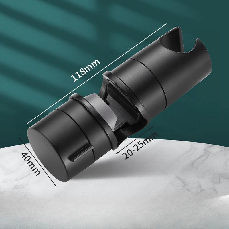 Universal Shower Head Holder Adjustable 18~25mm ABS Chrome Shower Rail Holder Bathroom Accessories Shower Mounting Brackets