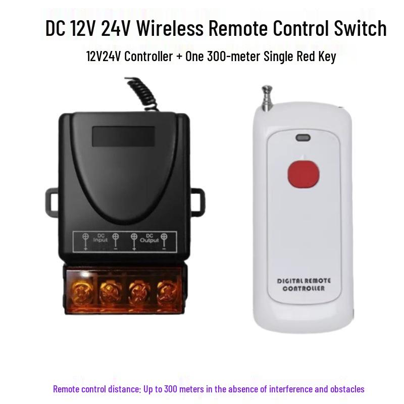 Multi-Voltage Wireless Remote Control Switch for Water Pumps and Electric Vehicle Lighting