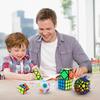 POTAN Thinkmax 6ks Speed ​​Cube Set, Magic Cube Set of 2x2x2 3x3x3 Pyramid Megaminx Skew Cube Set of Puzzle