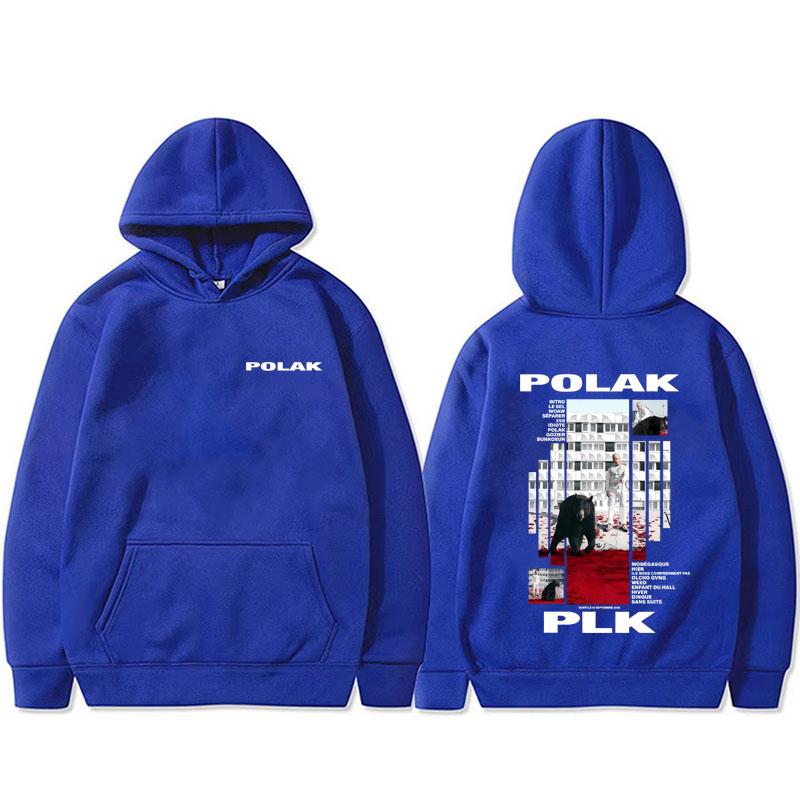 Rapper Plk Polak Graphic Hoodie Man Vintage Casual Oversized Pullover Men's Women's Hip Hop Fashion Pop Music Hooded Sweatshirt
