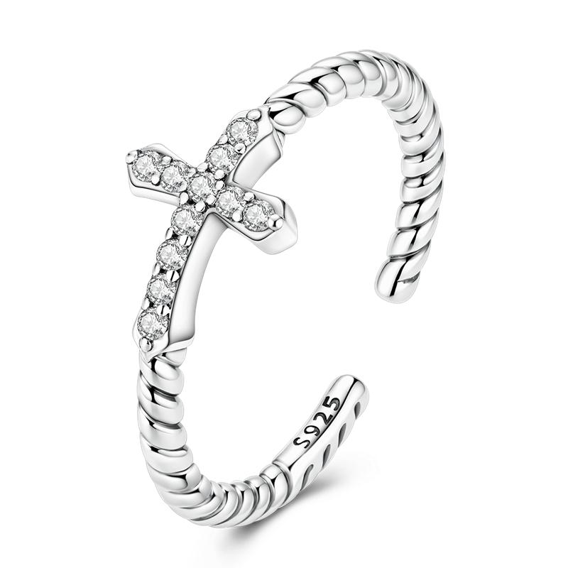 Original 925 Silver Adjustable Rings Eyes Clover Cat Dog Classic Design Ring High Quality Ladies Jewelry For Vacation