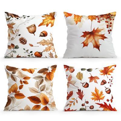 Autumn Theme Cushions Pillowcase Cushion Cover Throw Pillow Sofa Decoration Pillowcover Home Car Sofa Decor