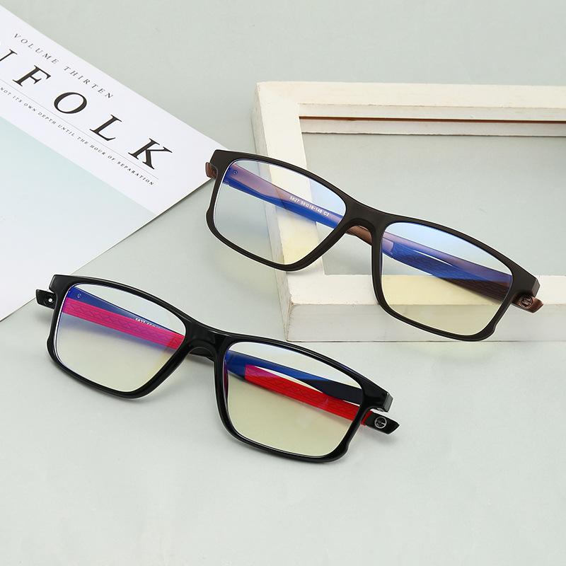 Unisex Ultralight  Sports Blue Light Blocking High Definition Square Reading Glasses Outdoor Clear Prescription Eyeglasses