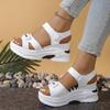 Women Platform Wedge Sandals Summer Fashion Comfortable Shoes Women Light Casual Velcro Beach Shoes