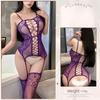 For Women Adult Sexy Bodystocking Erotic Mesh Lingerie Open Crotch Bodysuit Women Crotchless Underwear Sex Costumes Sleeveless Catsuit Sleepwear