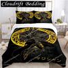Cartoon Dark Magician Duvet Cover Comforter Fear Bedding set Soft Quilt Cover and Pillowcases for Teens SingleDoubleQueenKing