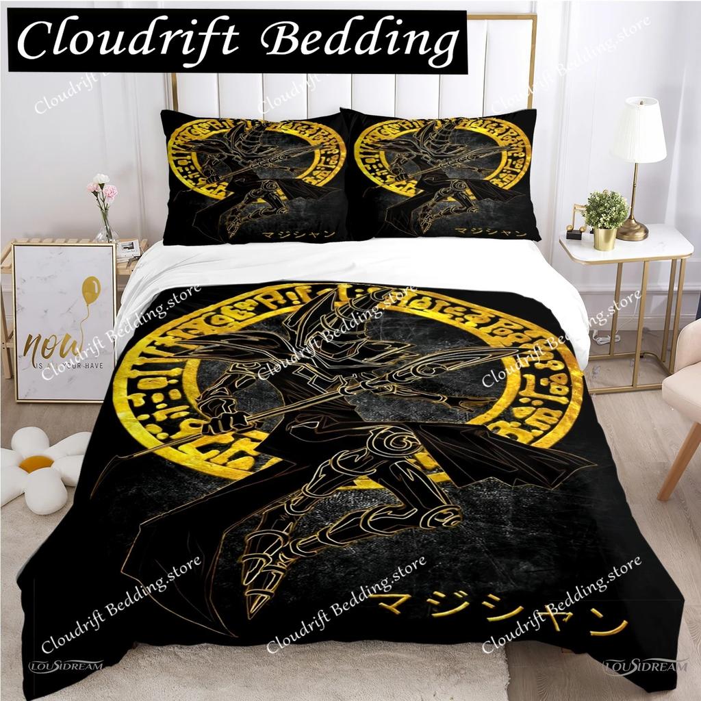 Cartoon Dark Magician Duvet Cover Comforter Fear Bedding set Soft Quilt Cover and Pillowcases for Teens SingleDoubleQueenKing