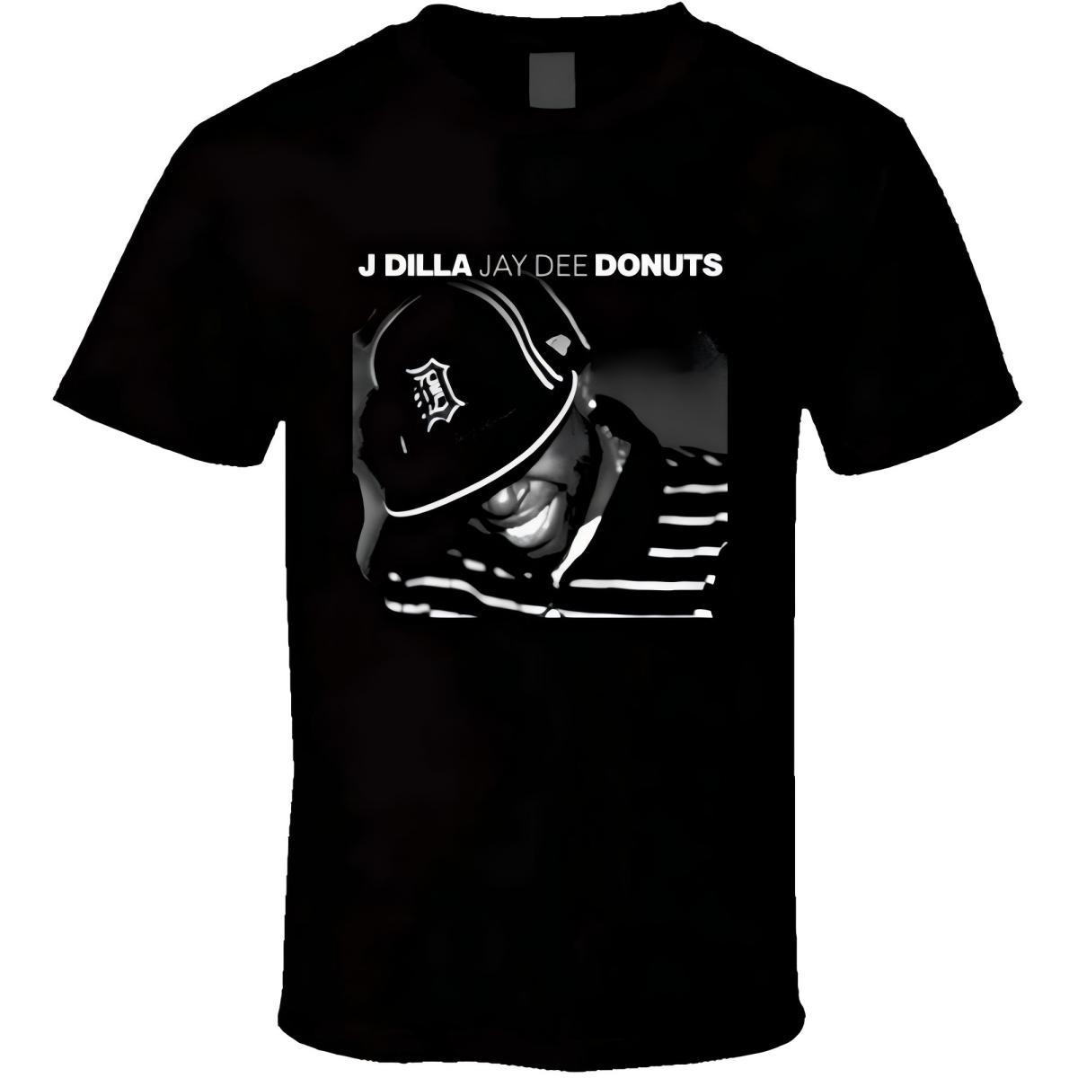 J Dilla Donuts Album T-Shirt L чёрный