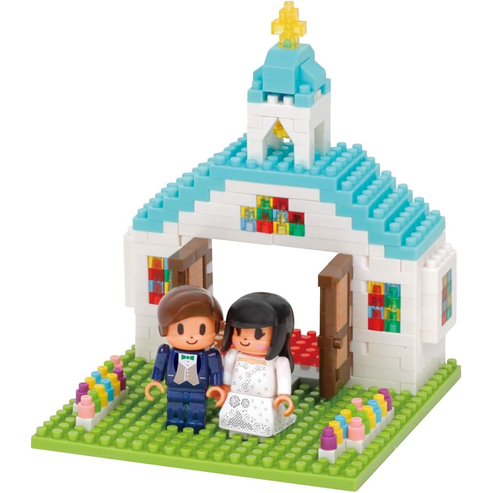 Kawada Nano Block Stories Collection Wedding Building Set 212 Pieces