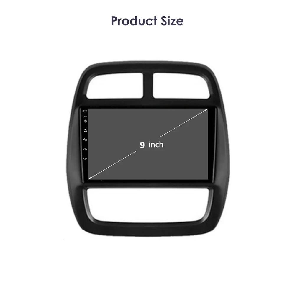 For Renault Kwid 2015-2019 Car Radio Android 14 Stereo Multimedia Navigation 4G GPS Autoradio BT Carplay Touch Head Unit Screen