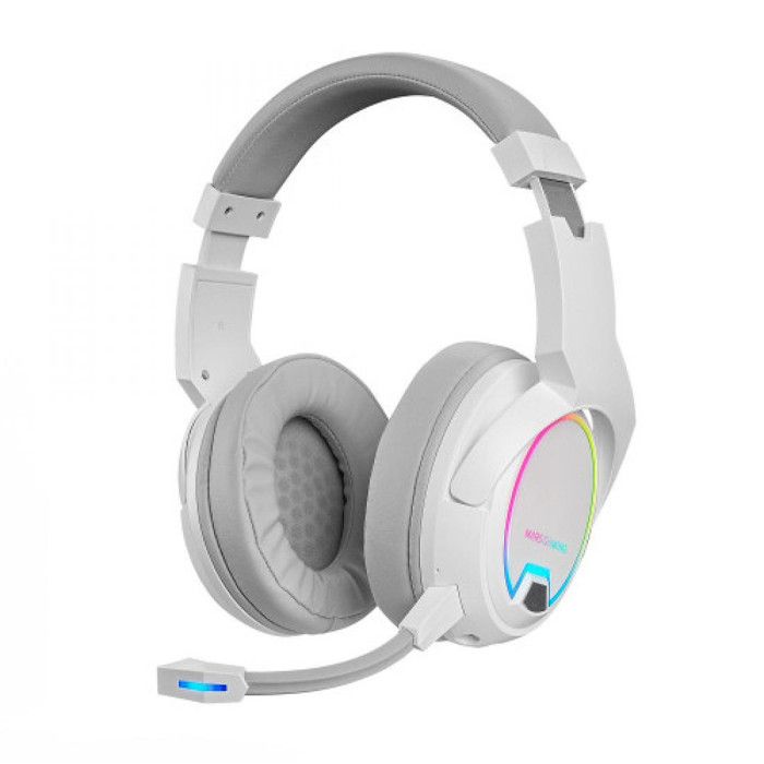 Casque micro - MARS GAMING - MHW-100 - Sans fil - Son stéréo - Blanc