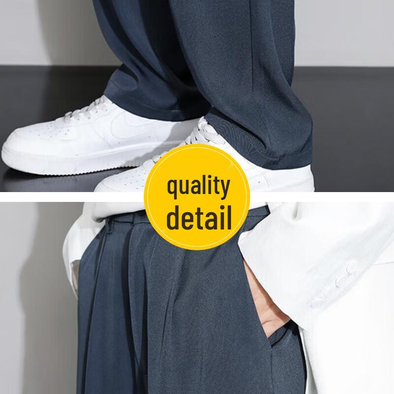 Maoren Men's Straight Leg Casual Trousers