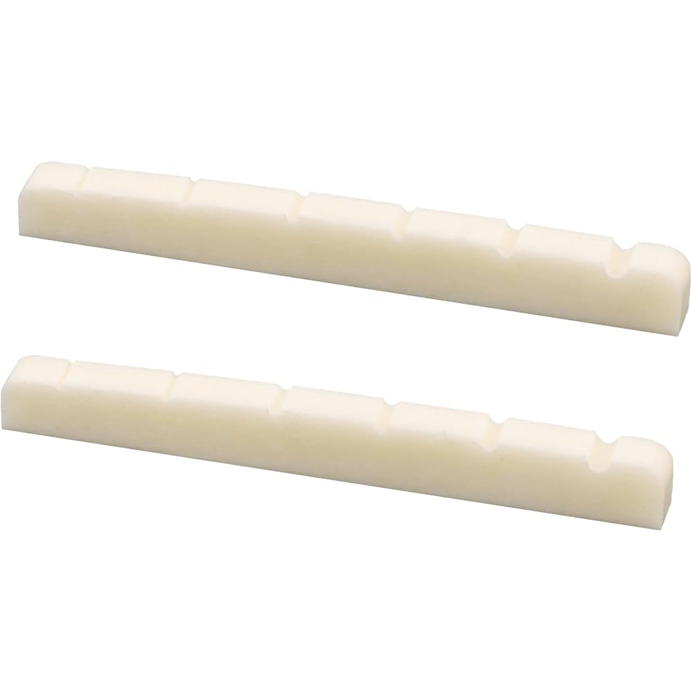 Musiclily 42mm Electric Guitar Ox Bone Nut Grooved Bone Nut Fender for Strat/Telecaster Guitars, ...