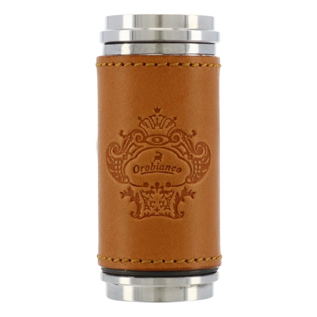 Orobianco Portable Ashtray, Stylish Genuine Leather, Men's, ORA-001, Made in Japan, Brown Cowhide Leather
