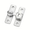 1pc Perforation-Free Door Buckle - Anti-Locking & Anti-Theft Heavy-Duty Aluminum Alloy & Stainless Steel Security Hardware, Sleek Metallic Finish